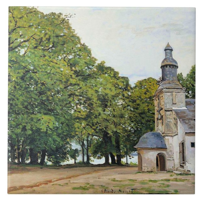 Monet - Notre-Dame kapell konstverk, Kakelplatta (Framsidan)
