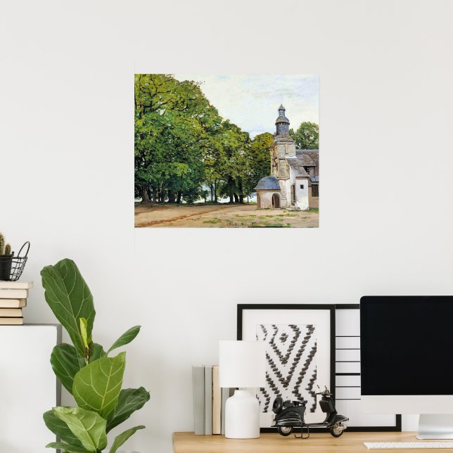 Monet - Notre-Dame kapell konstverk, Poster (Hemmakontoret)