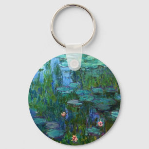 Monet Nympheas näckrosnyckelring Nyckelring