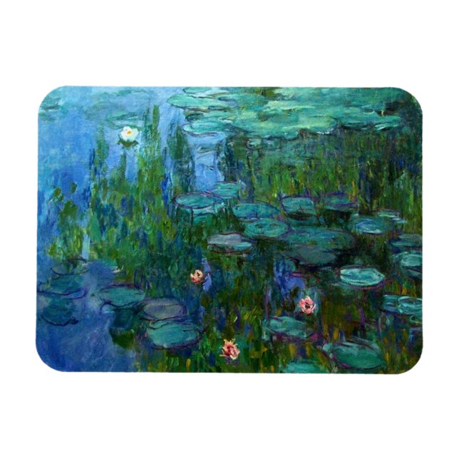 Monet Nympheas Vatten Lilies Magnet (Horisontell)