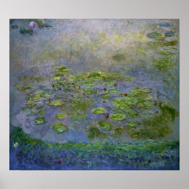 Monet - Nympheas (Vatten Lilies) Poster (Framsidan)