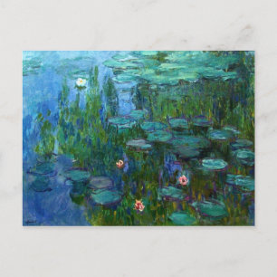 Monet Nympheas Vatten Lilies vykort