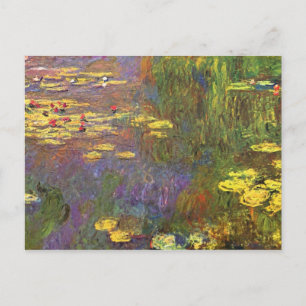 Monet Nympheas Vattenväxter Vykort