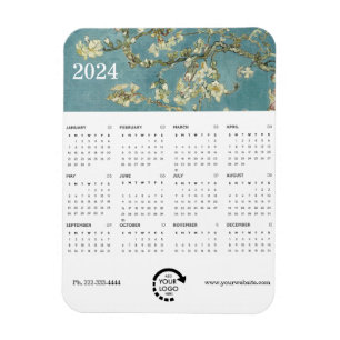 Monet Painting Business Logotyp 2024-kalender Magnet