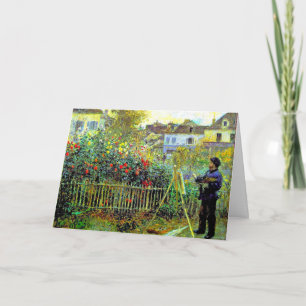 Monet Painting i sin Garden i Argentina Kort