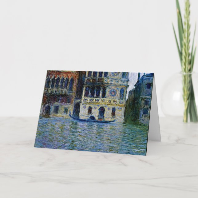 Monet - Palazzo Dario, berömd-målning, Kort (Framsida)