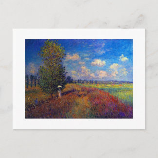 Monet-partikapriset fält vykort