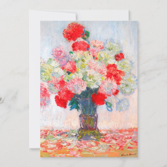 Monet Peonies Inbjudningar (Framsida)