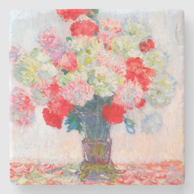 Monet Peonies Stenunderlägg (Framsidan)