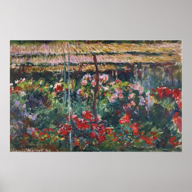 Monet - Peony Garden Poster (Framsidan)