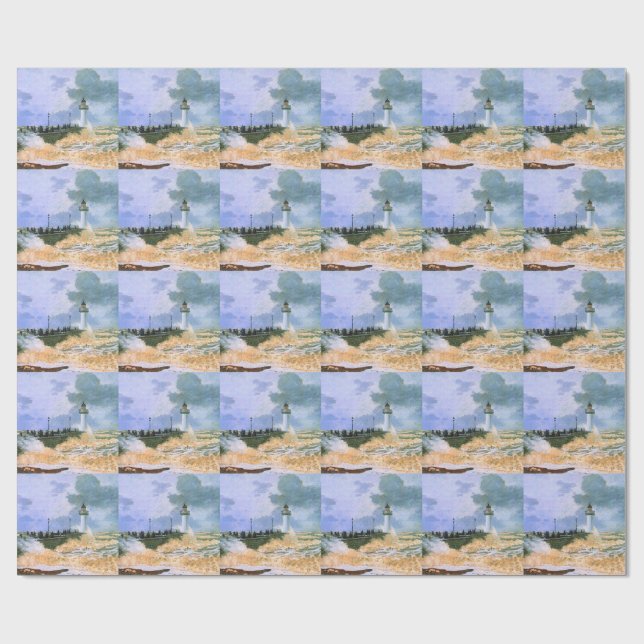 Monet - Piren vid Le Havre, Presentpapper (Platt)