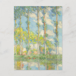 Monet Poplars Vintage Landskapsbild Vykort