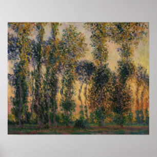Monet - popparer på Giverny 1888 Poster
