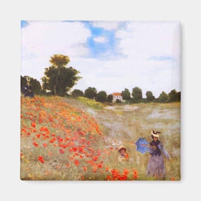 Monet Poppies Magnet (Framsidan)