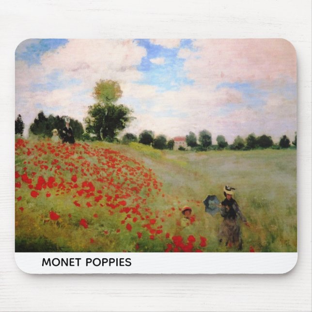 Monet Poppies Musmatta (Framsidan)