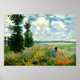 Monet - Poppy Fält, Argentina Poster
