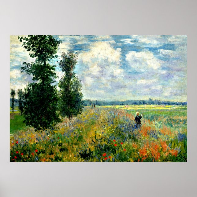 Monet - Poppy Fält, Argentina Poster (Framsidan)