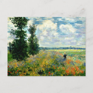 Monet - Poppy Fält, Argentina Vykort