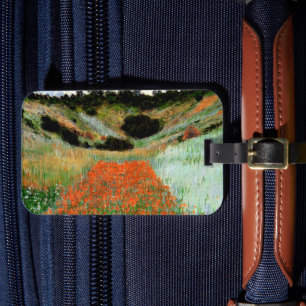 Monet - Poppy Fält i Hollow nära Giverny Bagagebricka