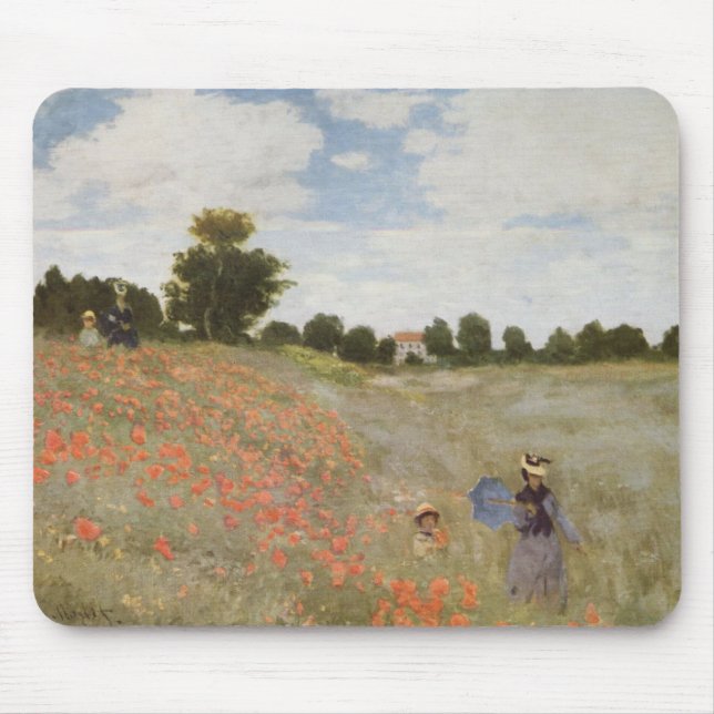 Monet Poppy Fält Musmatta (Framsidan)