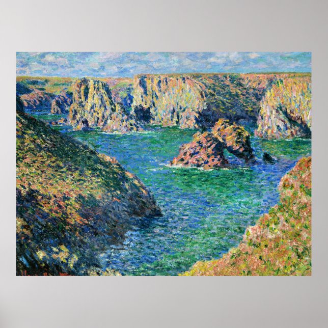 Monet - Port Donnant, Belle Ile Poster (Framsidan)