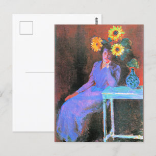Monet - Porträtt i Suzanne Hoschede Vykort