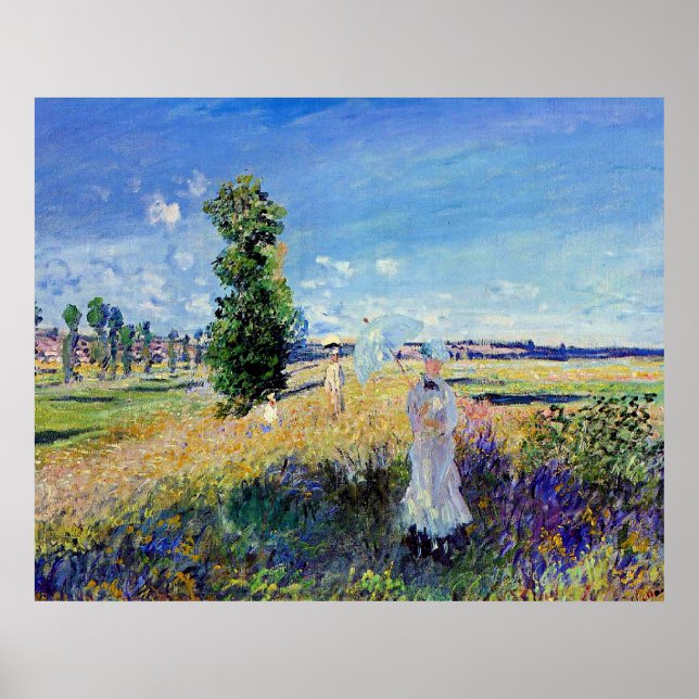Monet - Promenaden, berömd målning, Poster (Framsidan)