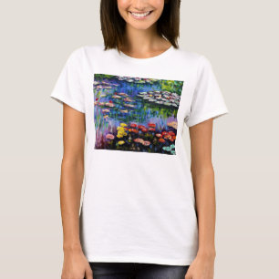 Monet purpurfärgad näckrosT-tröja Tee