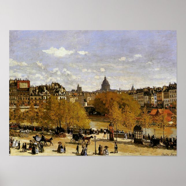 Monet - Quai du Louvre, bra konsmålning Poster (Framsidan)