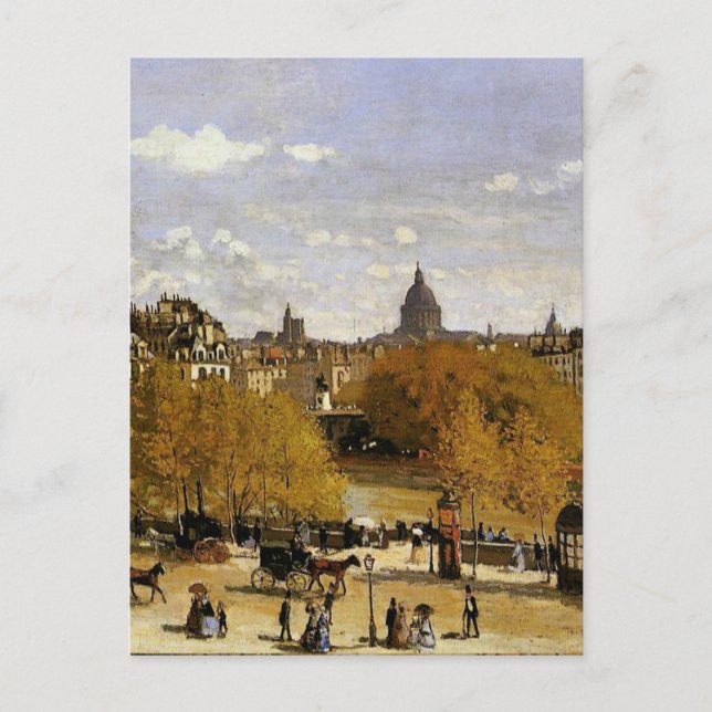 Monet - Quai du Louvre, bra konsmålning Vykort (Framsida)