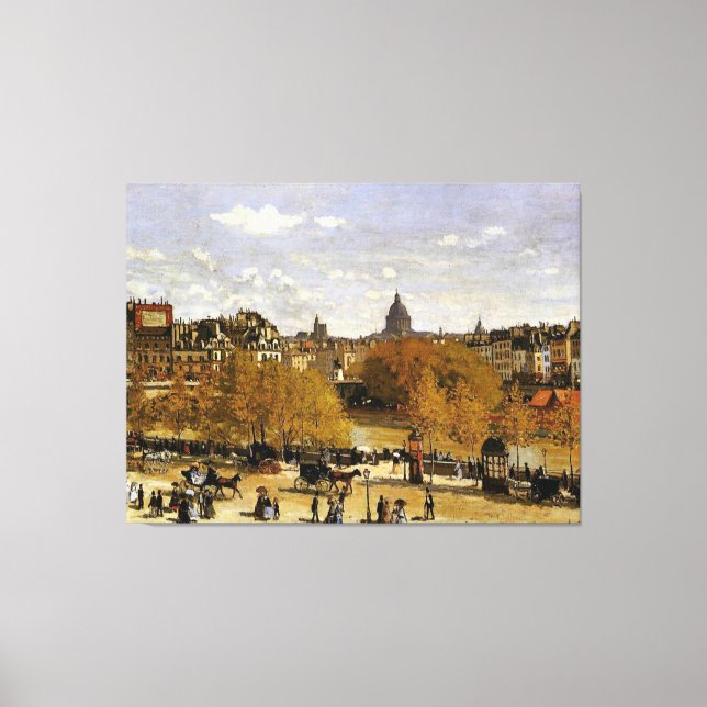 Monet - Quai du Louvre Canvastryck (Framsida)