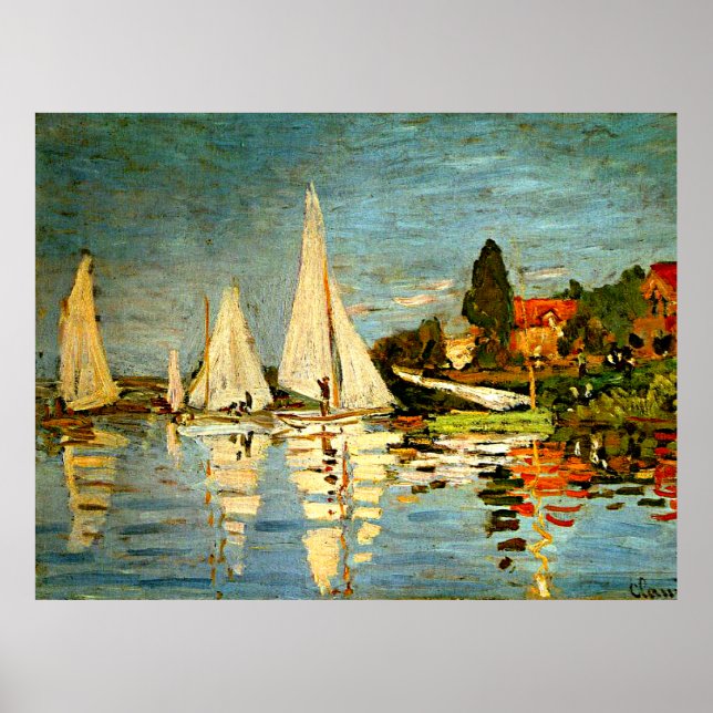 Monet, Regattas i Argentina Poster (Framsidan)