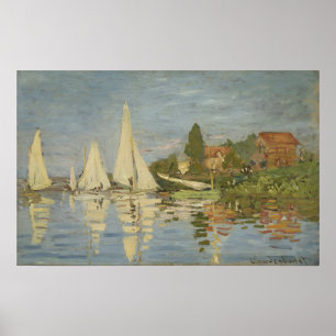 Monet - Regattas i Argentina Poster