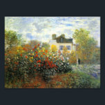 Monet Ro Garden Fototryck<br><div class="desc">Monet Ro Garden-utskrift. Olja på canvas från 1883. Fransk Impressionist Claude Monet skapade några av de vackraste trädgårdslandskapen nära sitt hem i Giverny. Detta är ett av hans tidigare verk som skildrar en ro-trädgård på morgonen nära Argentina. Arbetet har gult, rött och vitt ro som blomstrar fredligt framför ett hem...</div>