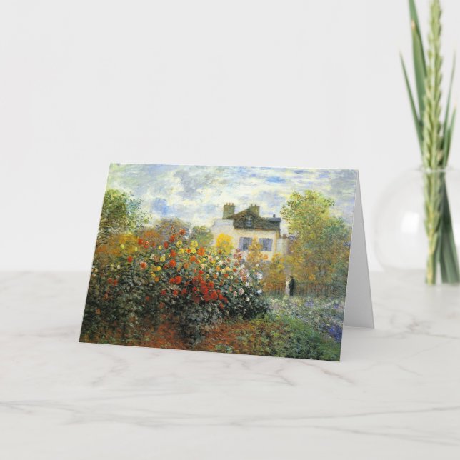 Monet Ro Garden Greeting Card Kort (Framsida)