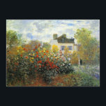 Monet Ro Garden-inbjudan Inbjudningar<br><div class="desc">Monet Ro Garden inbjudningar. Olja på arbetsyta från 1883. Fransk Impressionist Claude Monet skapade några av de vackraste trädgårdslandskapen nära sitt hem i Giverny. Det här är ett av hans tidigare verk som skildrar en trädgård i ro på morgonen nära Argentina. Arbetet kännetecknas av att gult, rött och vitt rosor...</div>