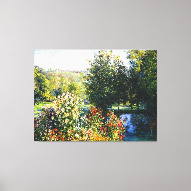 Monet - Ro i Garden i Montgeron, bra art Canvastryck (Framsida)