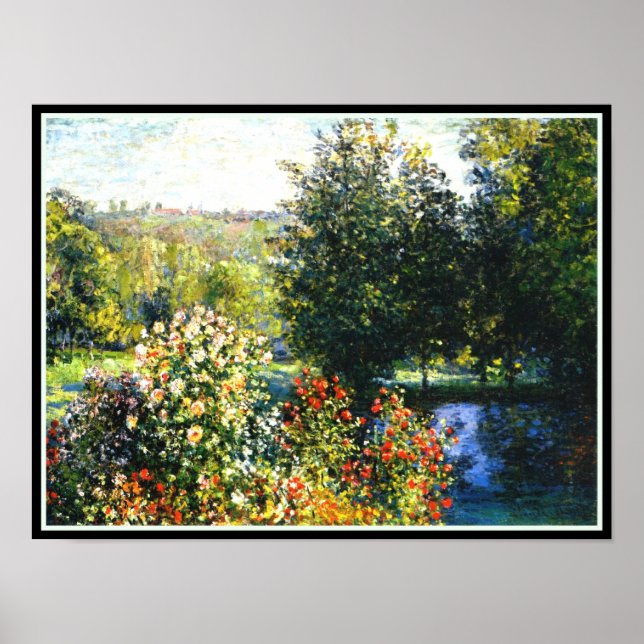Monet - Ro i Garden i Montgeron, bra art Poster (Framsidan)