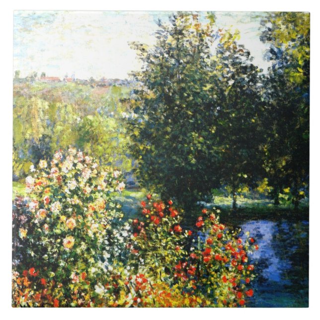 Monet-Ro i Garden i Montgeron, Kakelplatta (Framsidan)