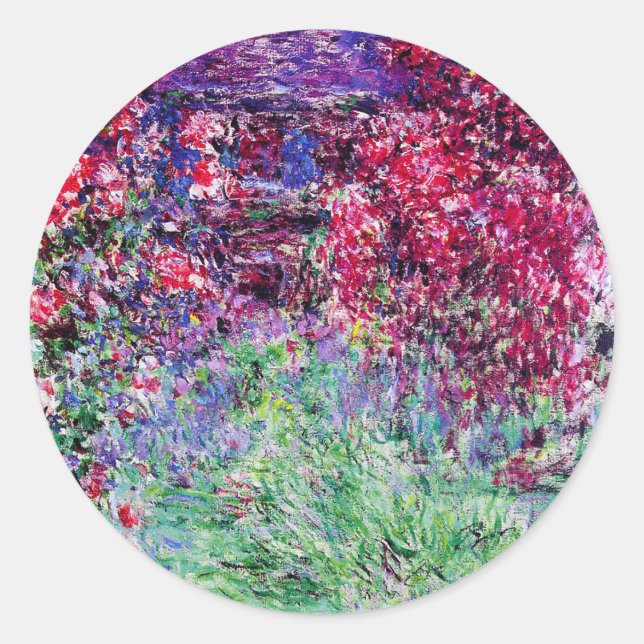 Monet Ro Stickers Runt Klistermärke (Framsida)