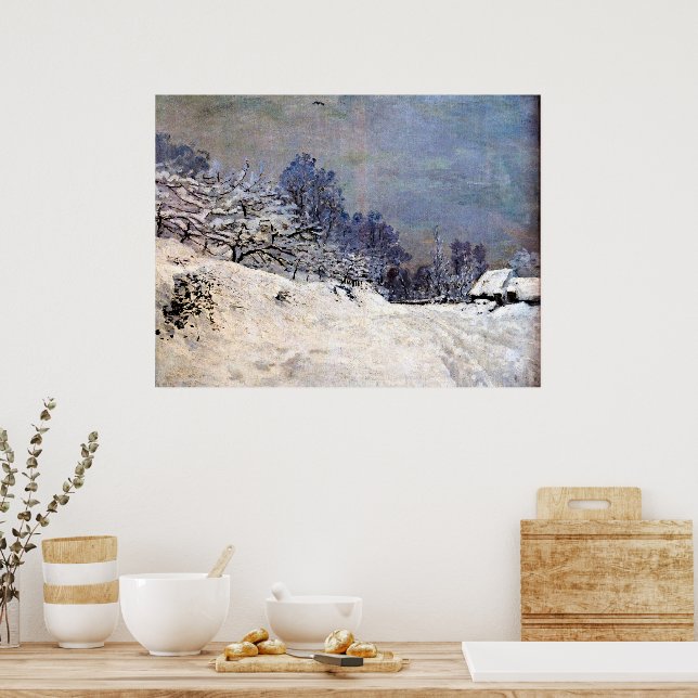Monet - Road in Front of Saint Simeon Farm Poster (Kök)