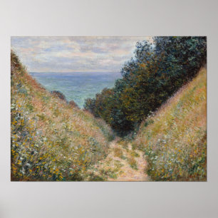 Monet - Road La Cavee Pourville Poster
