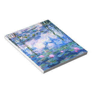 Monet Rosa Vatten Lilies  Anteckningsblock