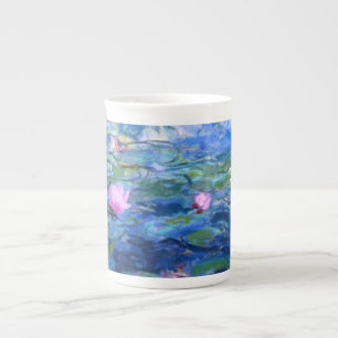 Monet Rosa Vatten Lilies Benporslin Mugg