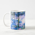 Monet Rosa Vatten Lilies  Kaffemugg<br><div class="desc">En Monet rosa vatten lilies kaffe mugg med vackra rosa vatten lever flytande i en lugn blå damm med lila dynor. En underbar Monet-gåva till fläkt av imponsionism och Fransk konst. Serenisk naturimponerande med vackra blommor och scendammlandskap.</div>