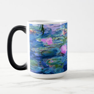 Monet Rosa Vatten Lilies Magisk Mugg