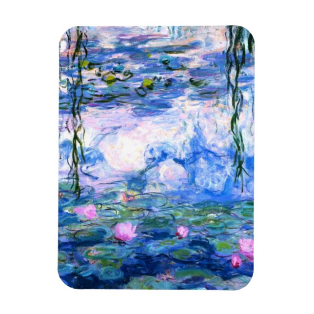 Monet Rosa Vatten Lilies Magnet (Vertikal)