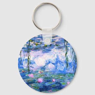 Monet Rosa Vatten Lilies Nyckelring