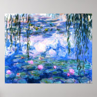 Monet Rosa Vatten Lilies