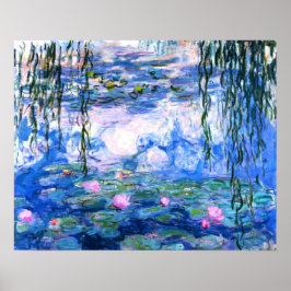 Monet Rosa Vatten Lilies Poster